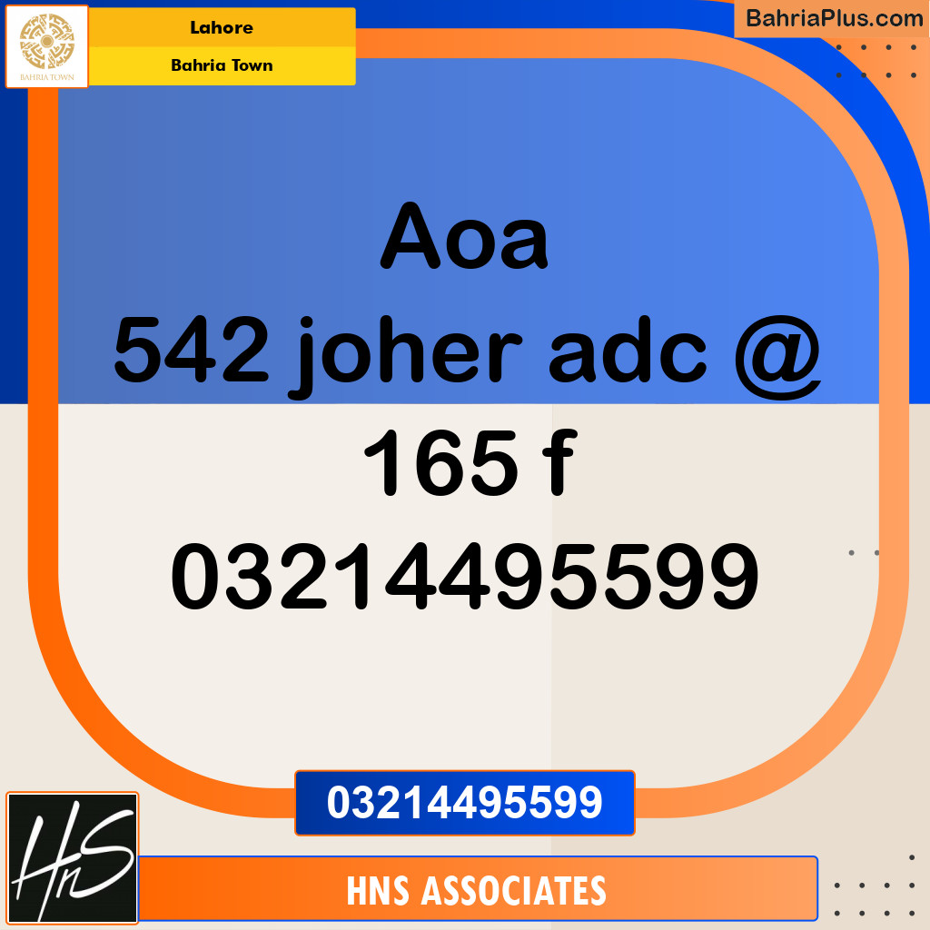 Residential Plot for Sale in Bahria Town, Lahore - (BP-216589)