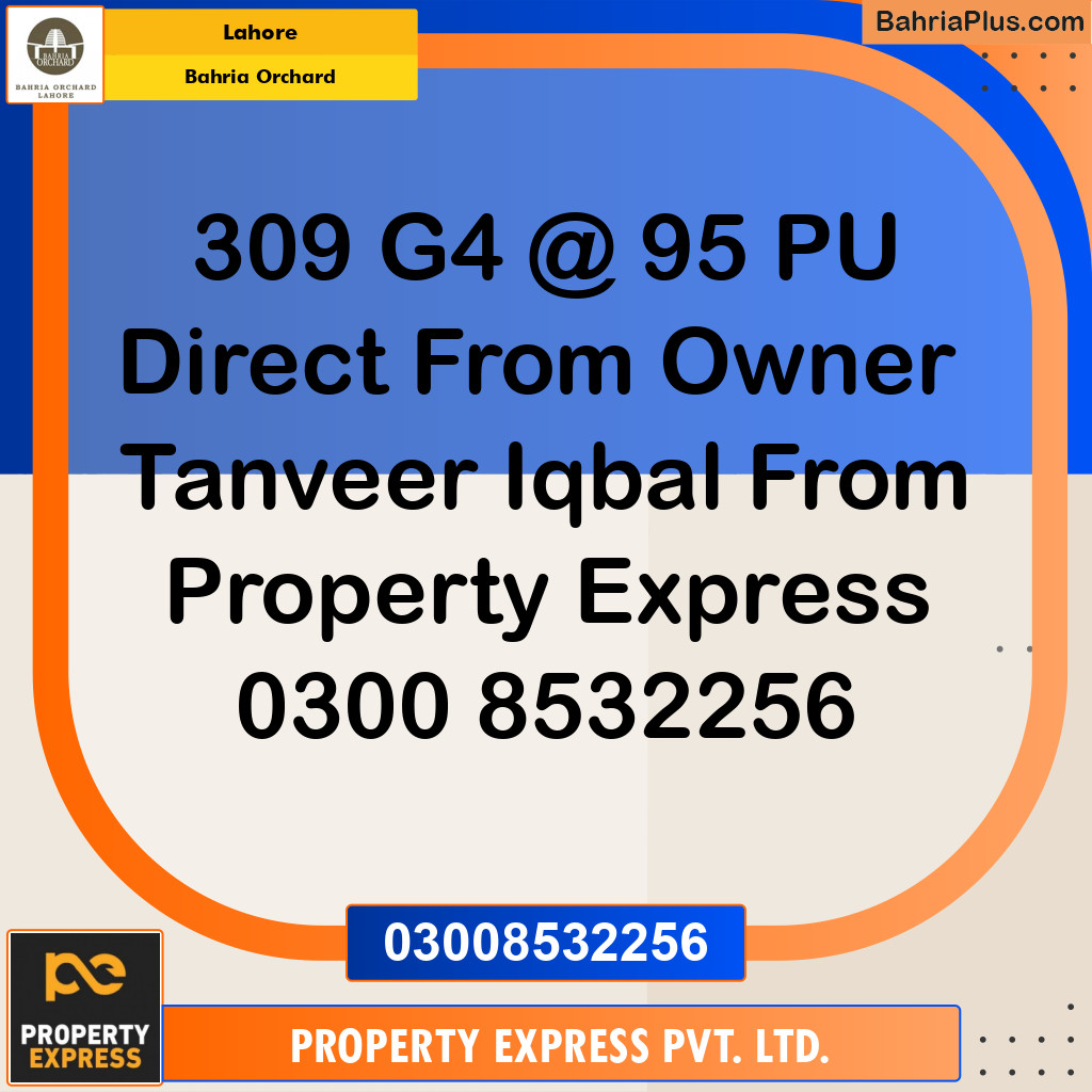 Residential Plot for Sale in Bahria Orchard, Lahore - (BP-216619)