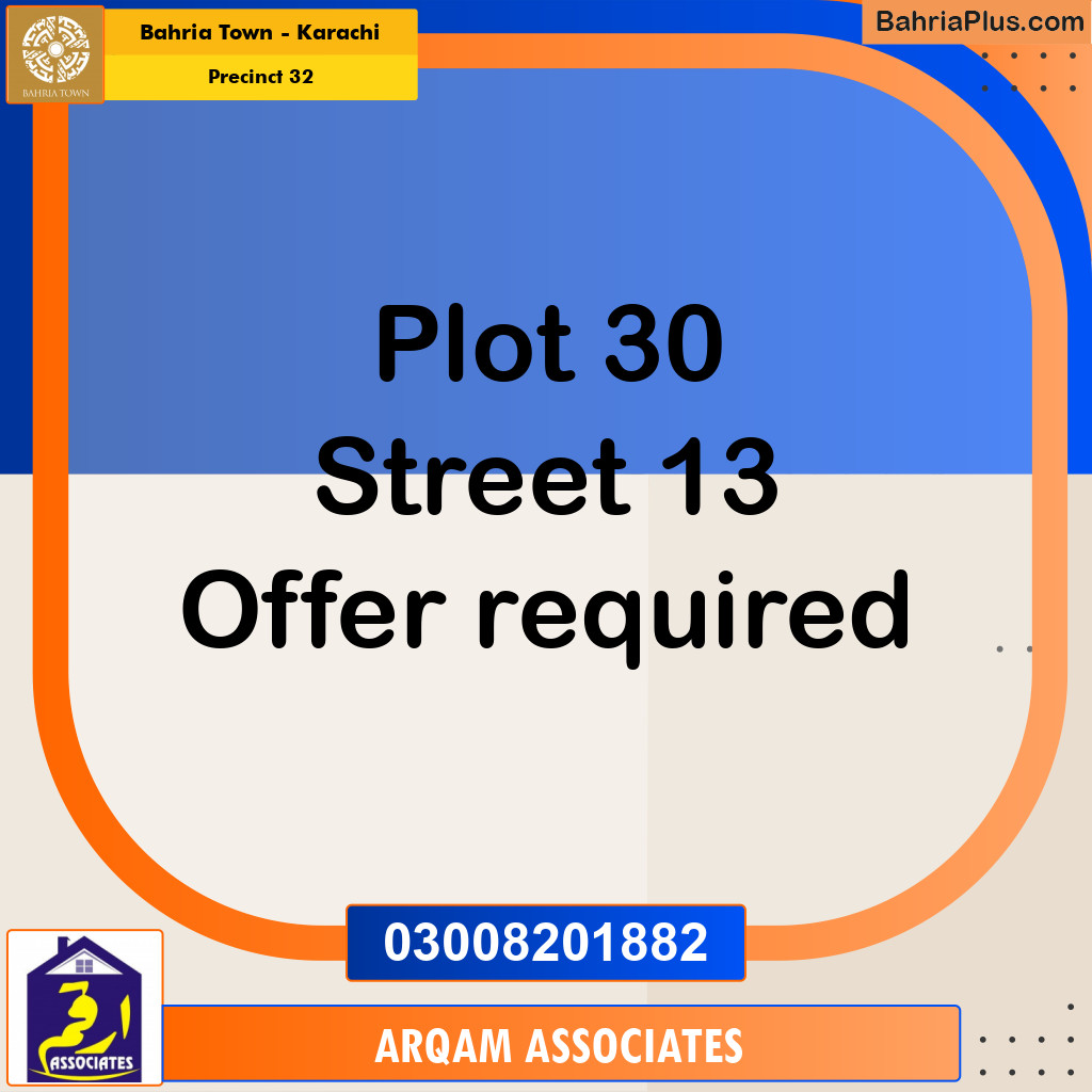 250 Sq. Yards Residential Plot for Sale in Precinct 32 -  Bahria Town, Karachi - (BP-216624)