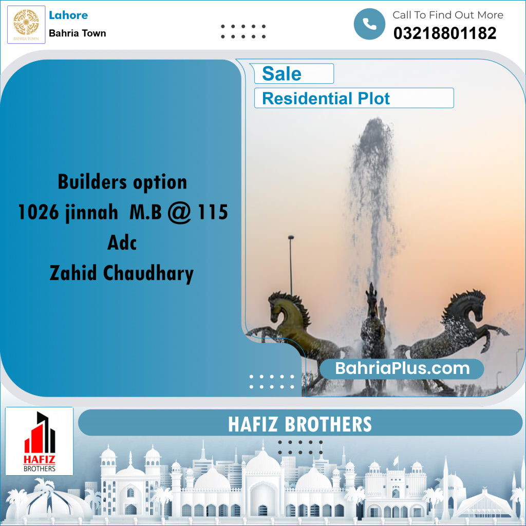 5 Marla Residential Plot for Sale in Bahria Town, Lahore - (BP-216657)