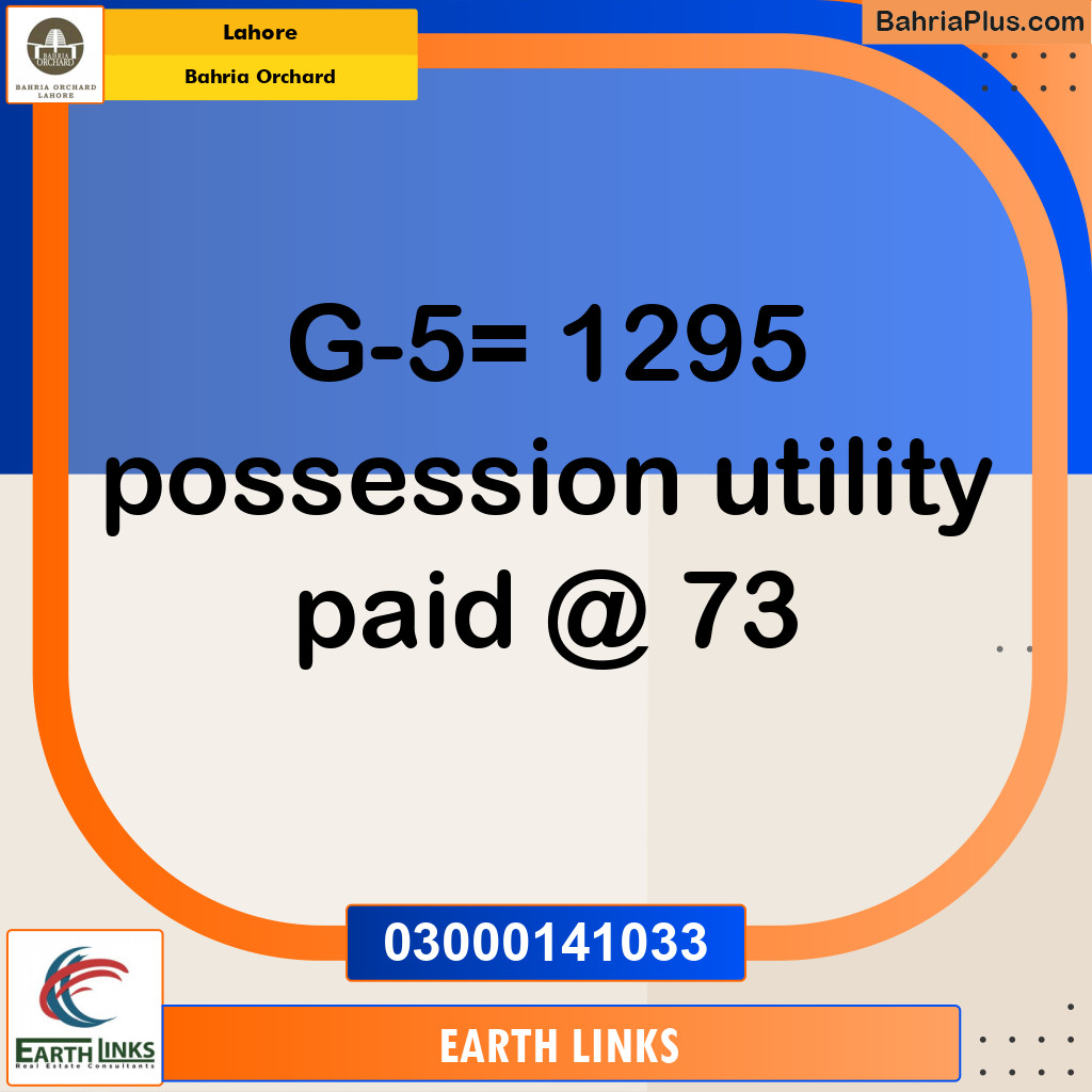 Residential Plot for Sale in Bahria Orchard, Lahore - (BP-216719)