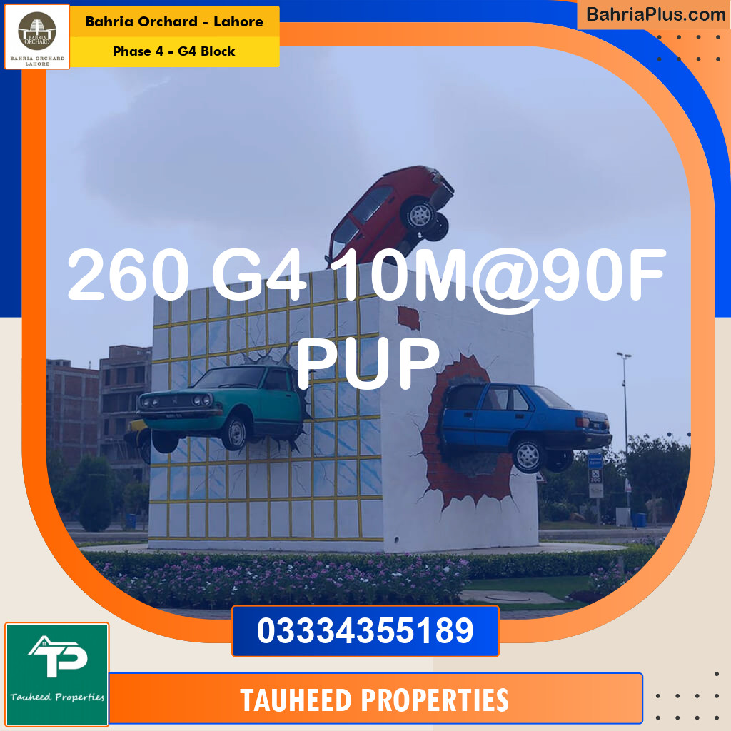 10 Marla Residential Plot for Sale in Phase 4 - G4 Block -  Bahria Orchard, Lahore - (BP-216823)