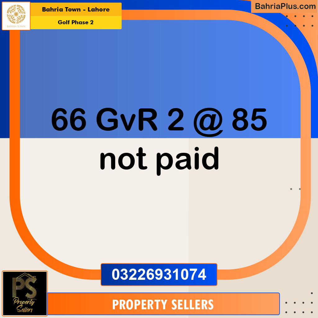 10 Marla Residential Plot for Sale in Golf Phase 2 - Bahria Town, Lahore - (BP-216883)