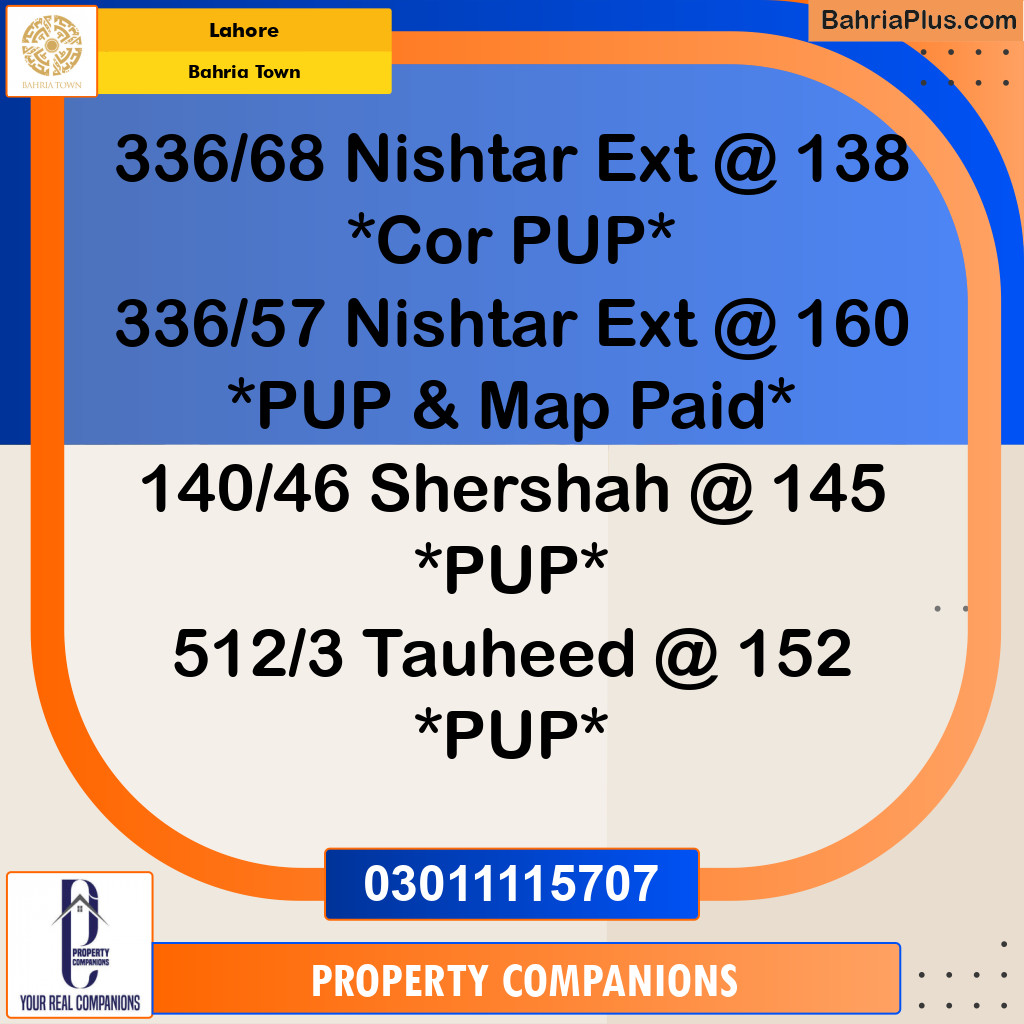 Residential Plot for Sale in Bahria Town, Lahore - (BP-216973)