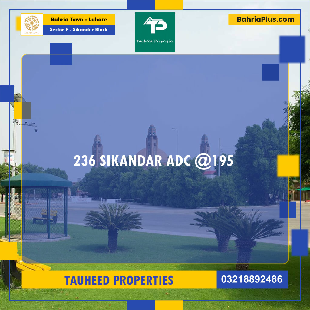 1 Kanal Residential Plot for Sale in Sector F - Sikander Block -  Bahria Town, Lahore - (BP-217101)