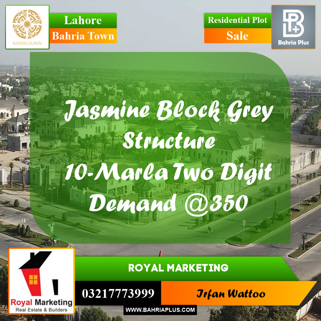 Residential Plot for Sale in Bahria Town, Lahore - (BP-217198)