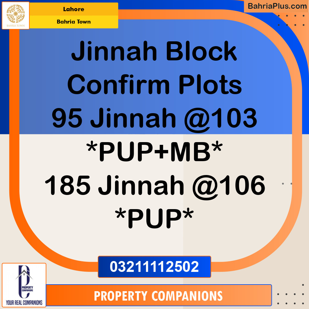 Residential Plot for Sale in Bahria Town, Lahore - (BP-217423)