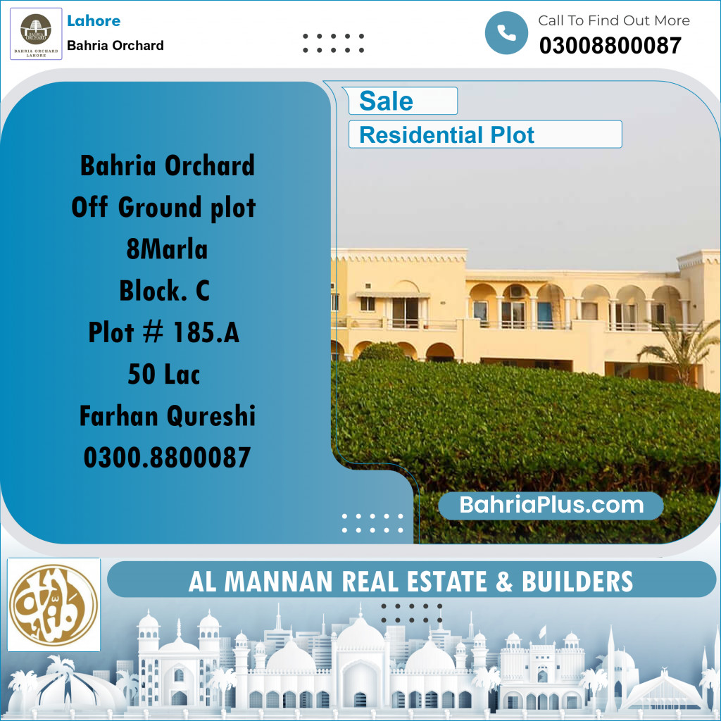 Residential Plot for Sale in Bahria Orchard, Lahore - (BP-217669)