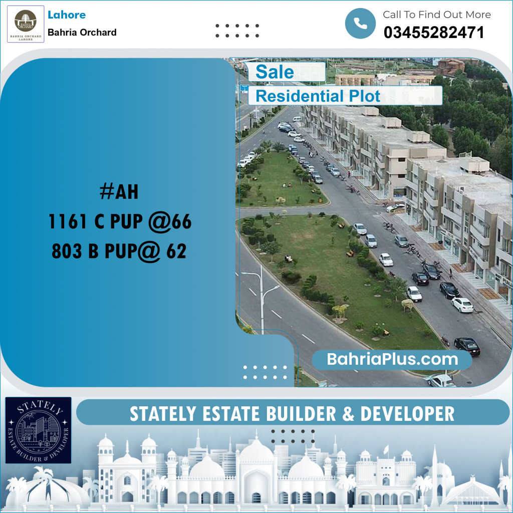 Residential Plot for Sale in Bahria Orchard, Lahore - (BP-217797)