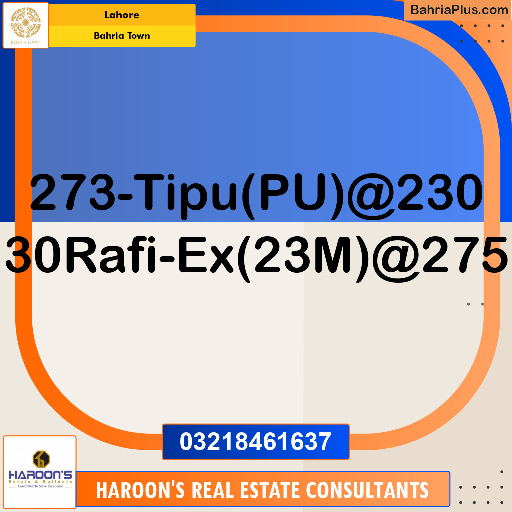 Residential Plot for Sale in Bahria Town, Lahore - (BP-217803)