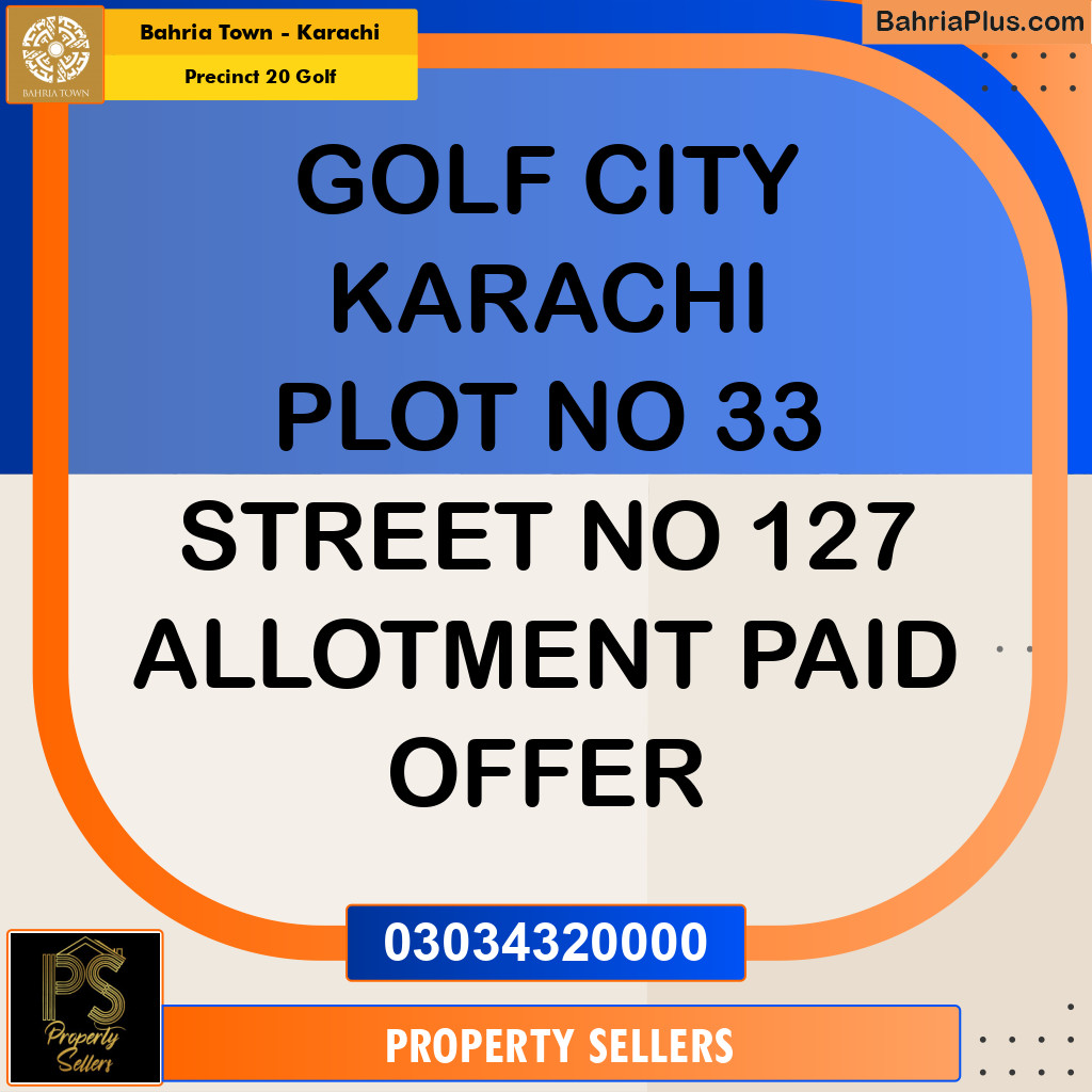 500 Sq. Yards Residential Plot for Sale in Precinct 20 Golf - Bahria Town, Karachi - (BP-217859)