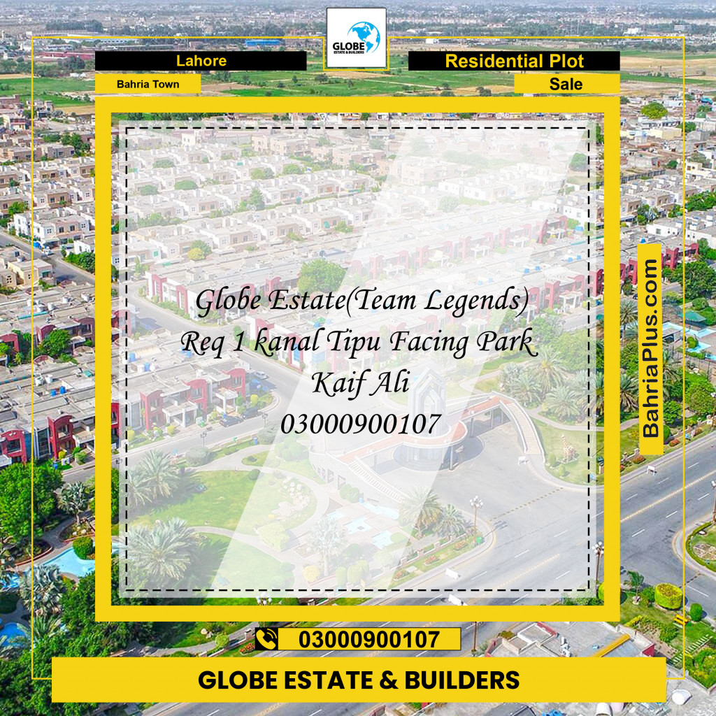 Residential Plot for Sale in Bahria Town, Lahore - (BP-217957)