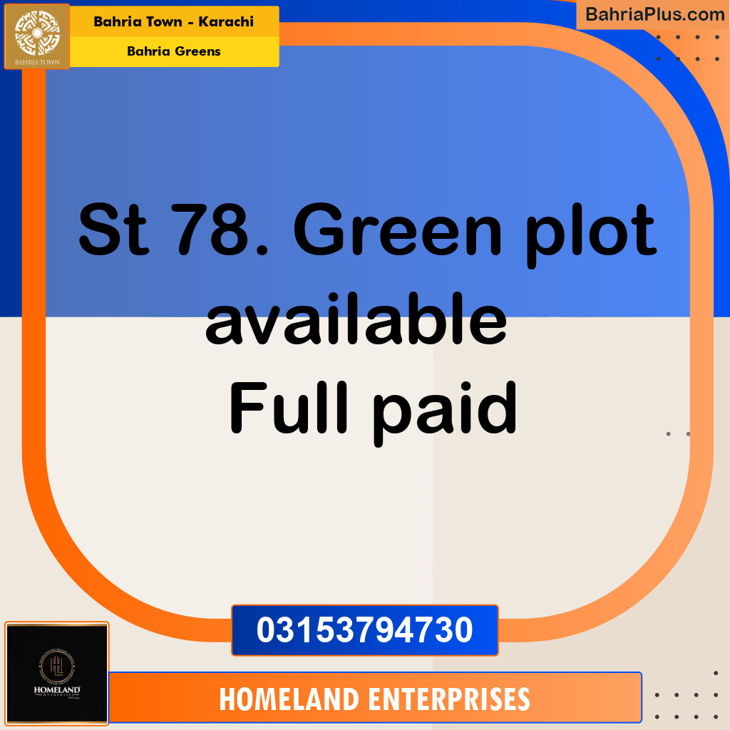 125 Sq. Yards Residential Plot for Sale in Bahria Greens - Bahria Town, Karachi - (BP-218333)
