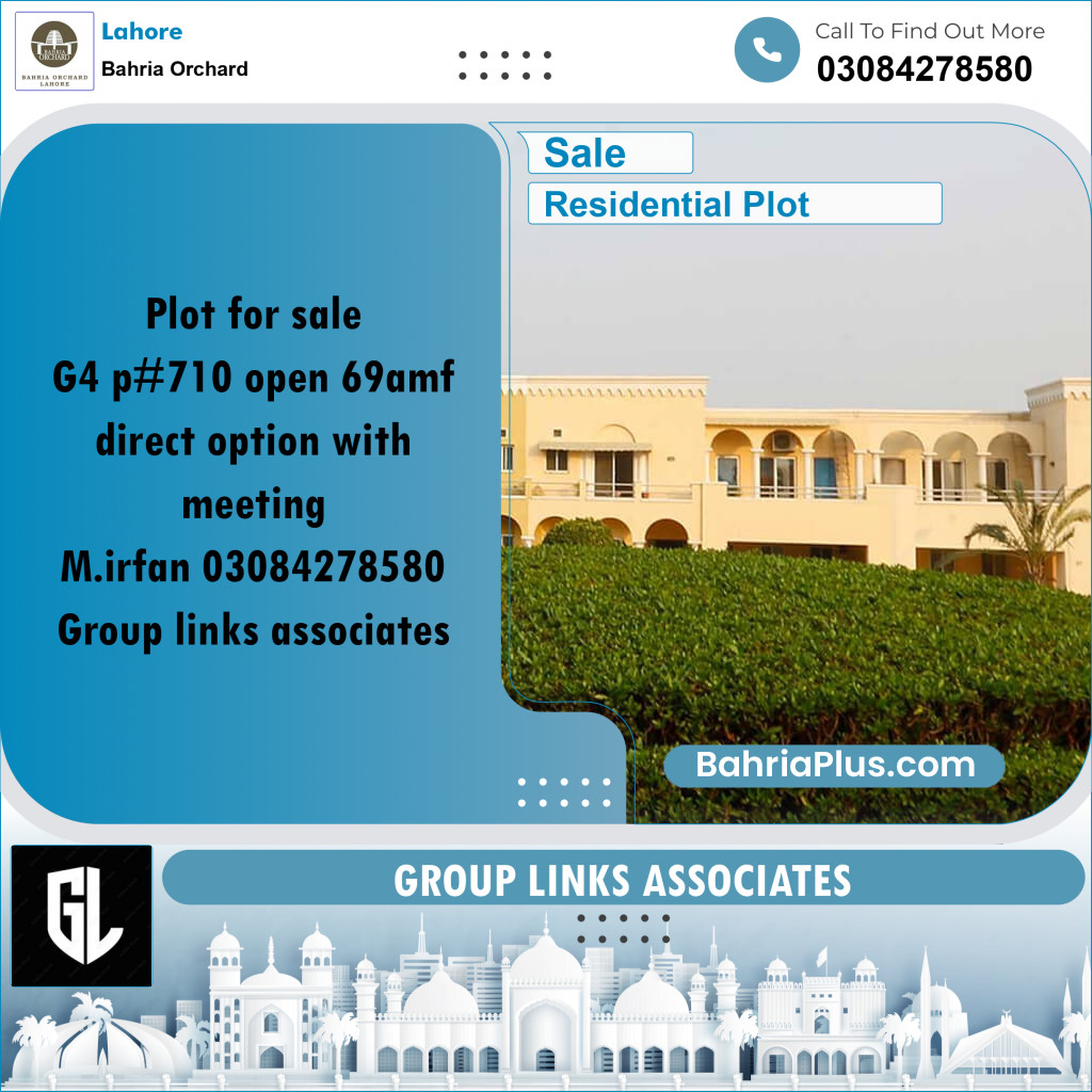 Residential Plot for Sale in Bahria Orchard, Lahore - (BP-218388)
