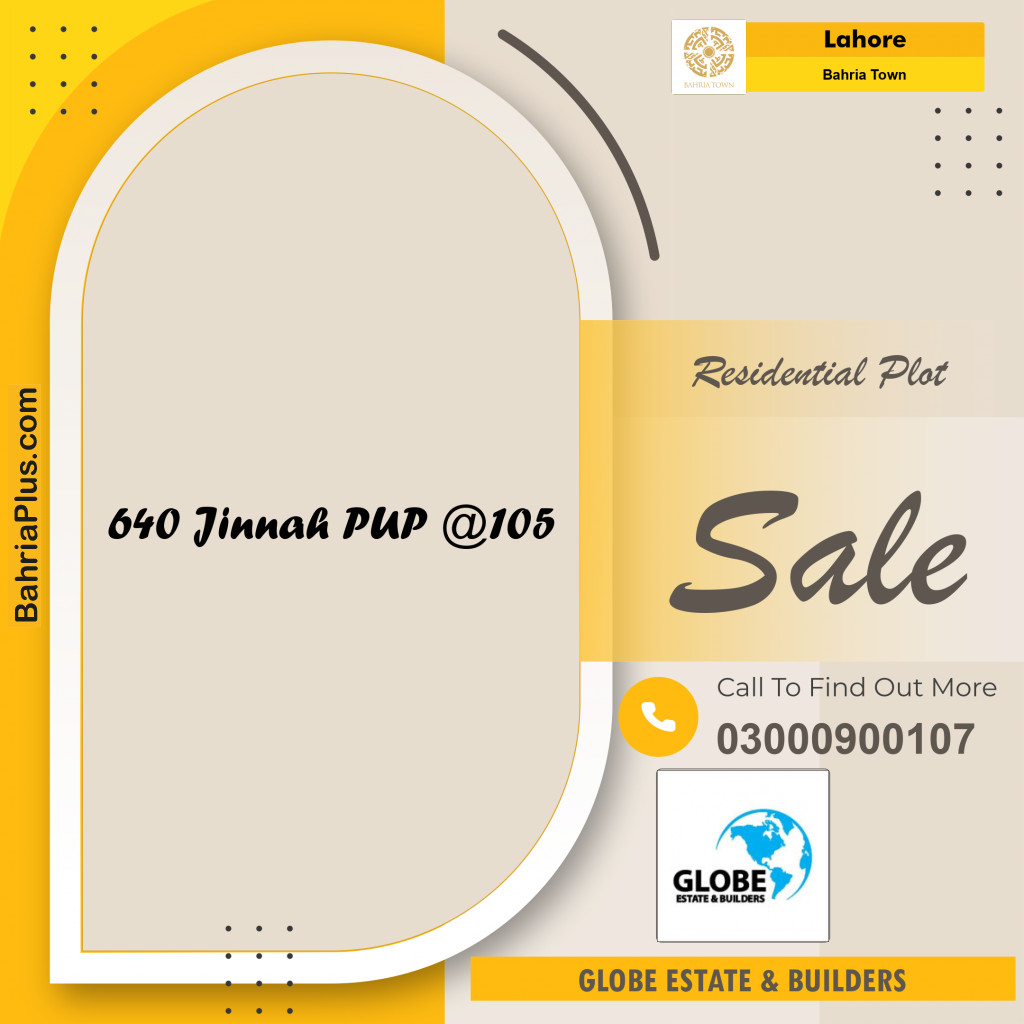 Residential Plot for Sale in Bahria Town, Lahore - (BP-218436)