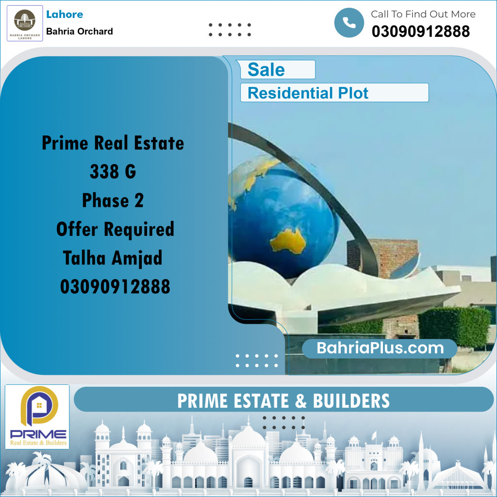 Residential Plot for Sale in Bahria Orchard, Lahore - (BP-218443)