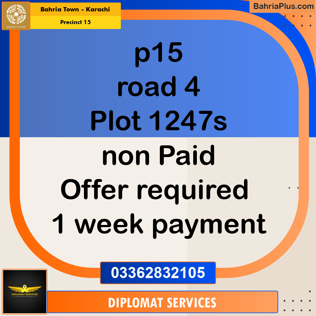 125 Sq. Yards Residential Plot for Sale in Precinct 15 - Bahria Town, Karachi - (BP-218590)