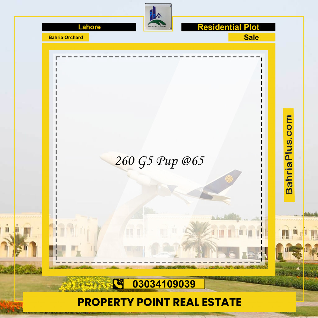 Residential Plot for Sale in Bahria Orchard, Lahore - (BP-218616)