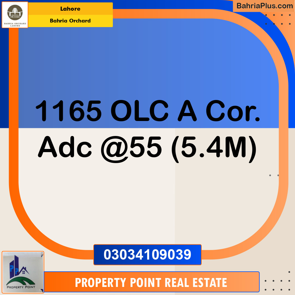 Residential Plot for Sale in Bahria Orchard, Lahore - (BP-218620)