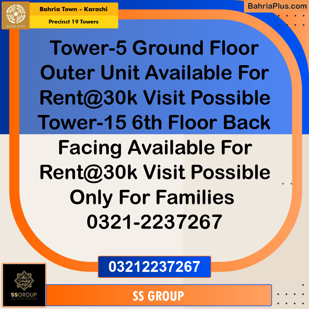 950 Sq. Ft. Residential Plot for Sale in Precinct 19 Towers -  Bahria Town, Karachi - (BP-218694)