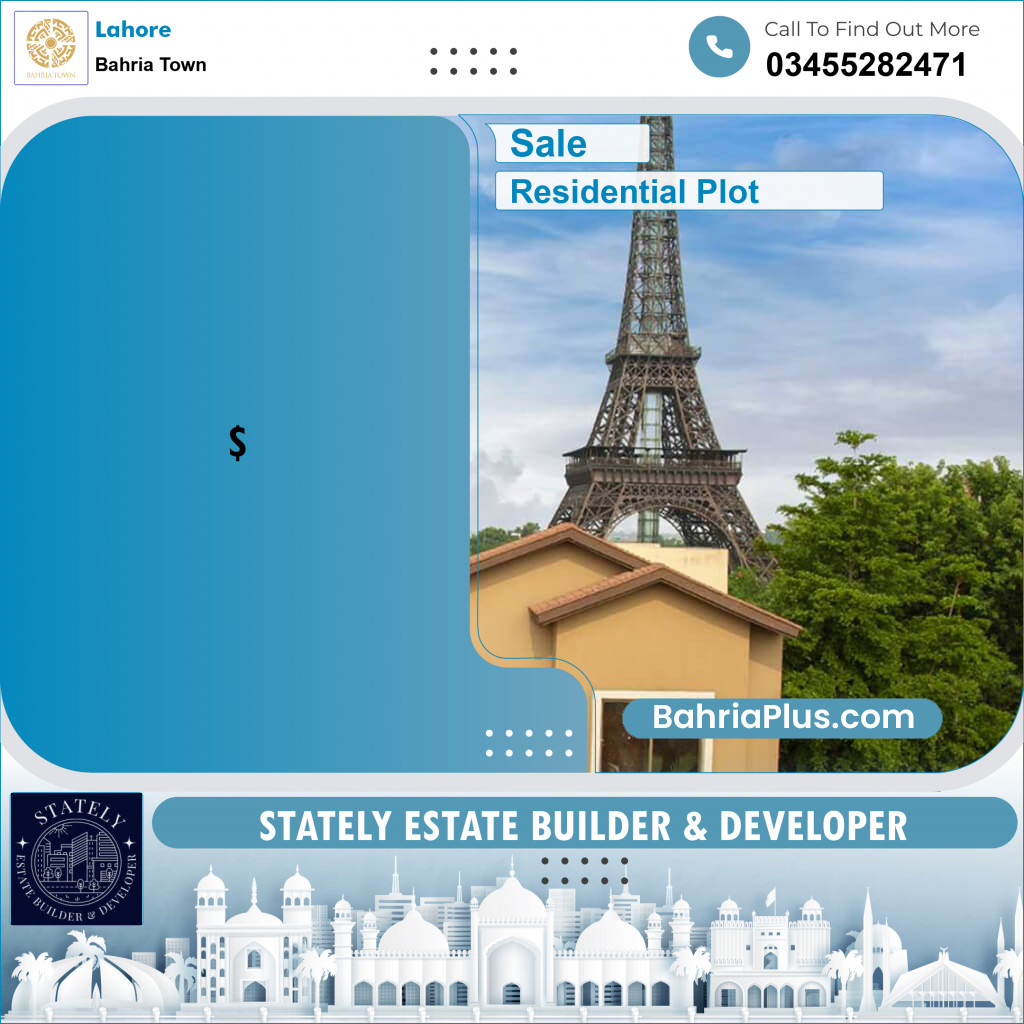 Residential Plot for Sale in Bahria Town, Lahore - (BP-218718)