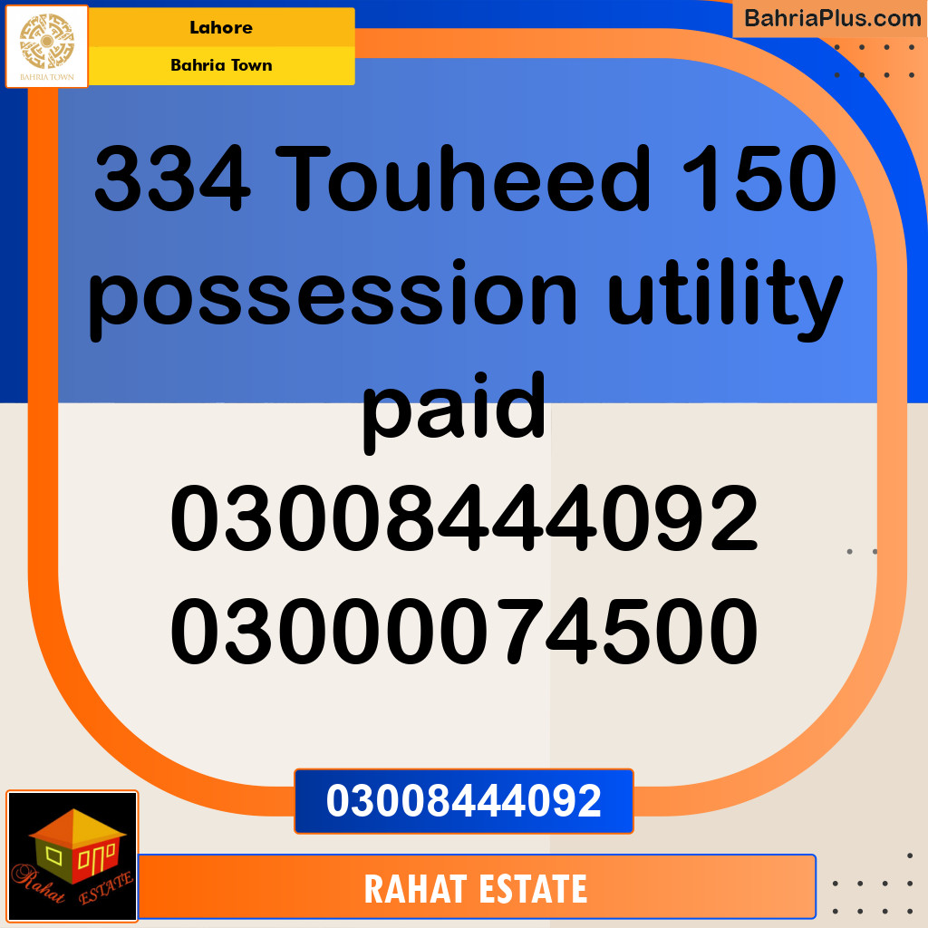 Residential Plot for Sale in Bahria Town, Lahore - (BP-218767)