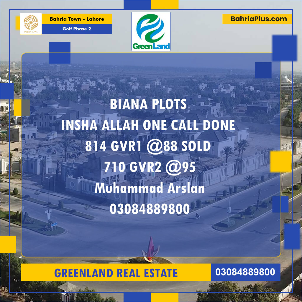 10 Marla Residential Plot for Sale in Golf Phase 2 -  Bahria Town, Lahore - (BP-218785)