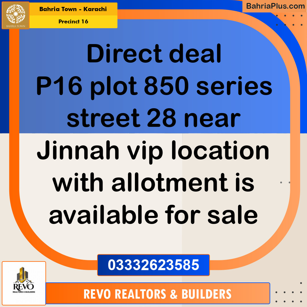 250 Sq. Yards Residential Plot for Sale in Precinct 16 -  Bahria Town, Karachi - (BP-218858)