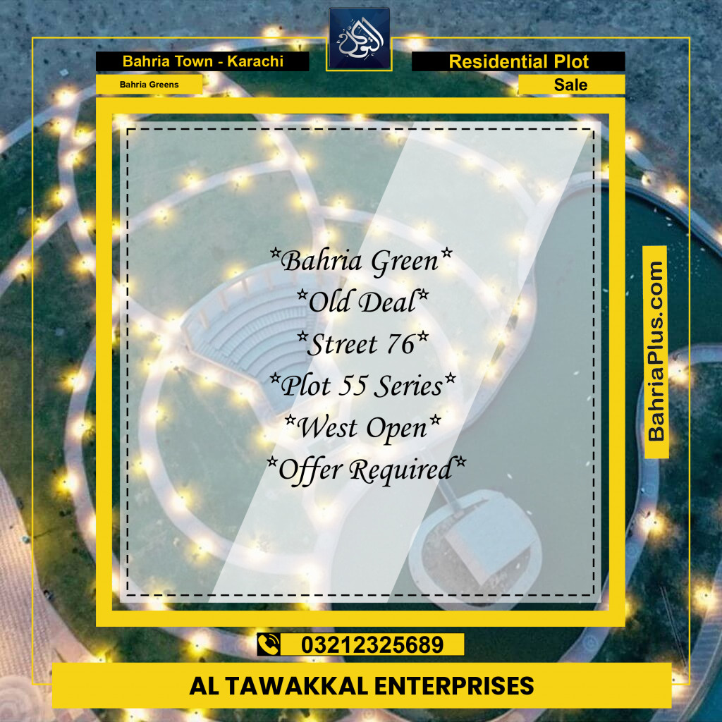 75 Sq. Yards Residential Plot for Sale in Bahria Greens - Bahria Town, Karachi - (BP-218936)
