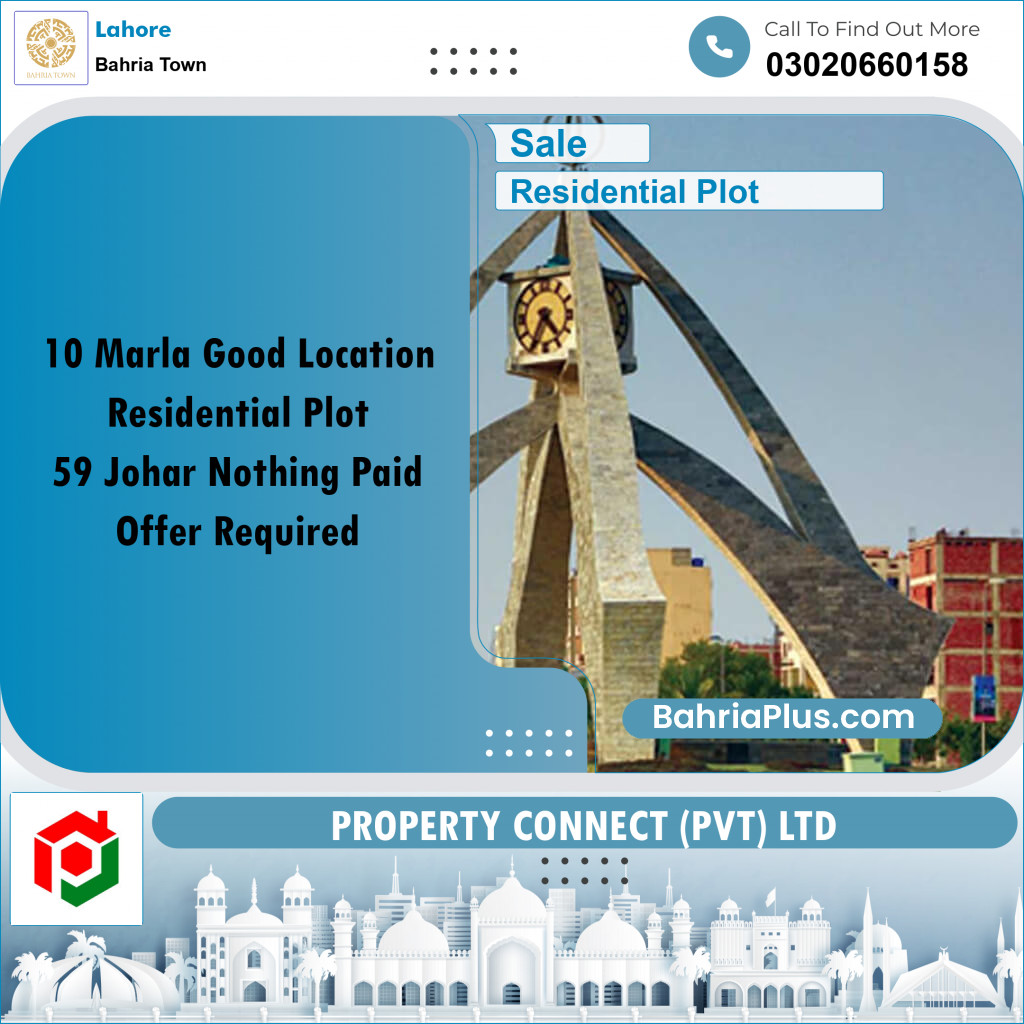 Residential Plot for Sale in Bahria Town, Lahore - (BP-218952)