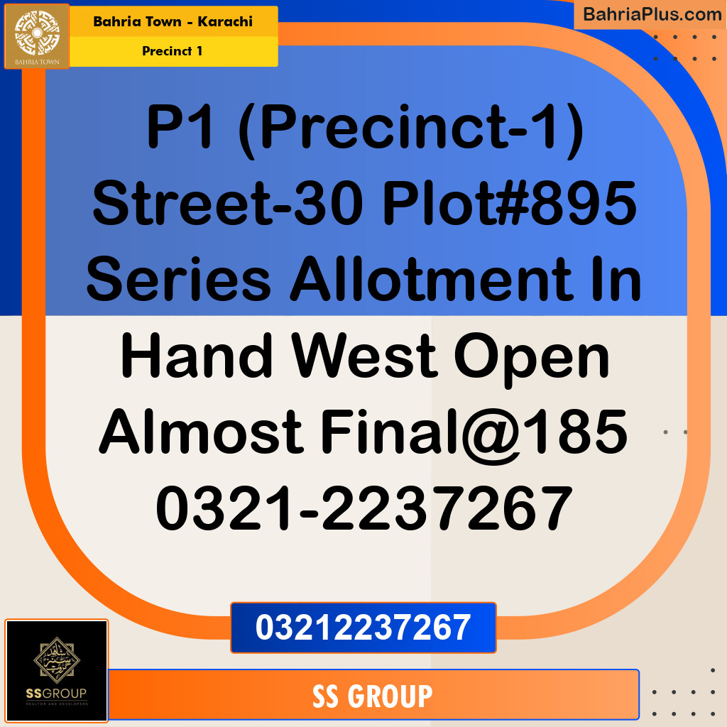 272 Sq. Yards Residential Plot for Sale in Precinct 1 -  Bahria Town, Karachi - (BP-218974)