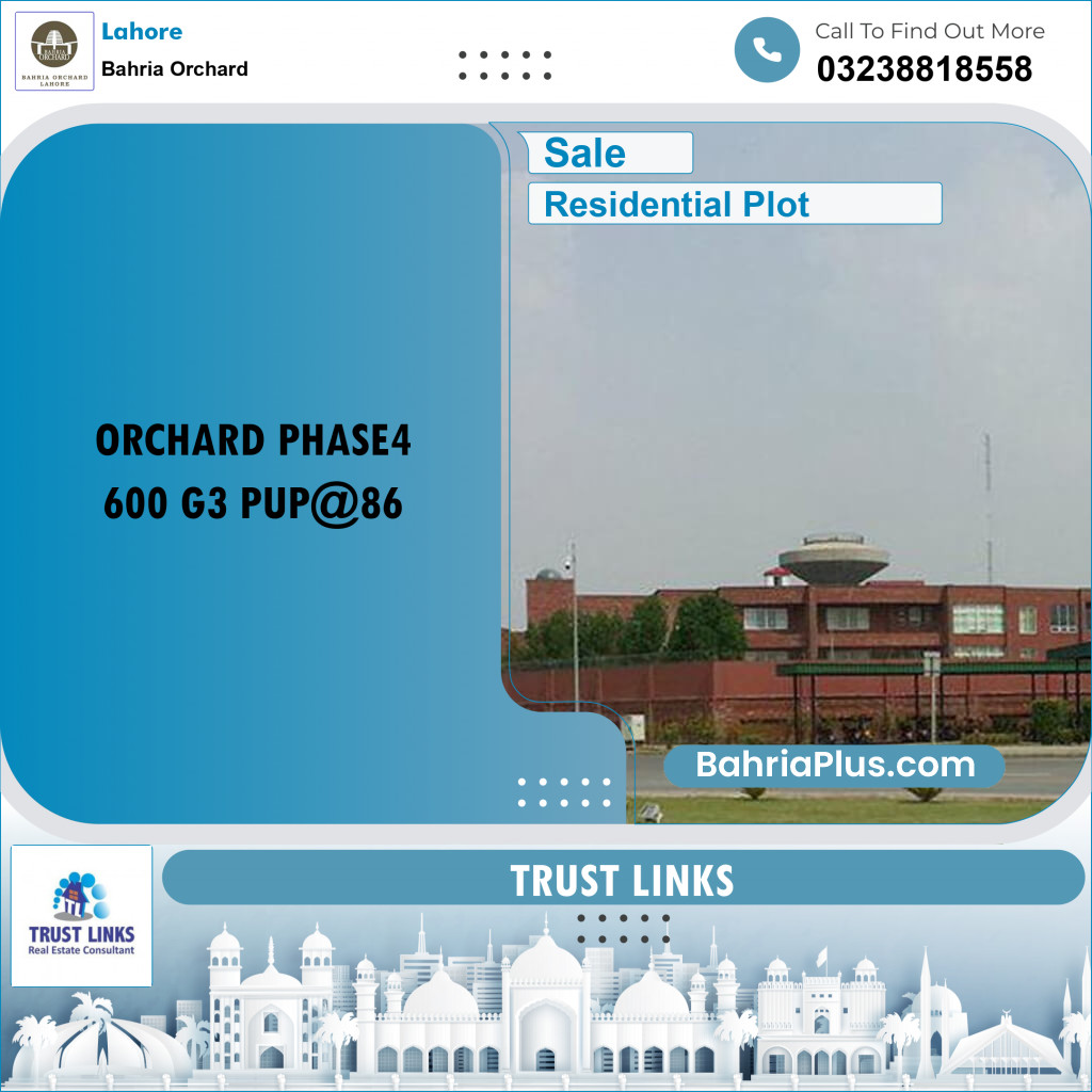 Residential Plot for Sale in Bahria Orchard, Lahore - (BP-219041)