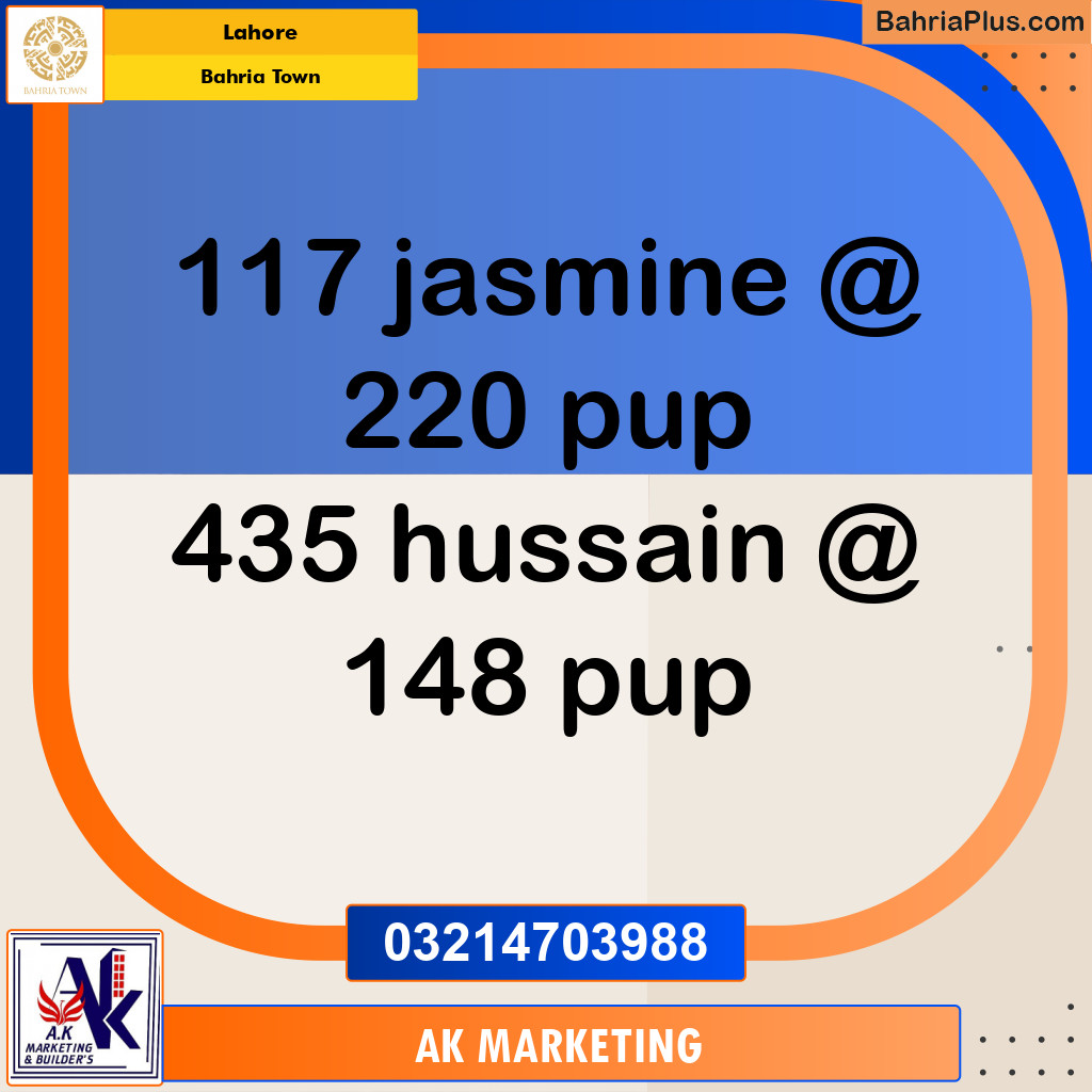 Residential Plot for Sale in Bahria Town, Lahore - (BP-219075)