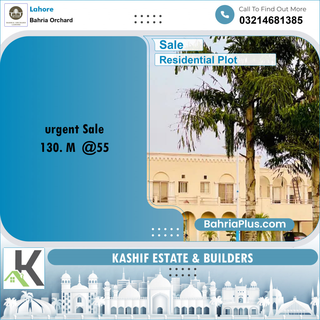Residential Plot for Sale in Bahria Orchard, Lahore - (BP-219099)