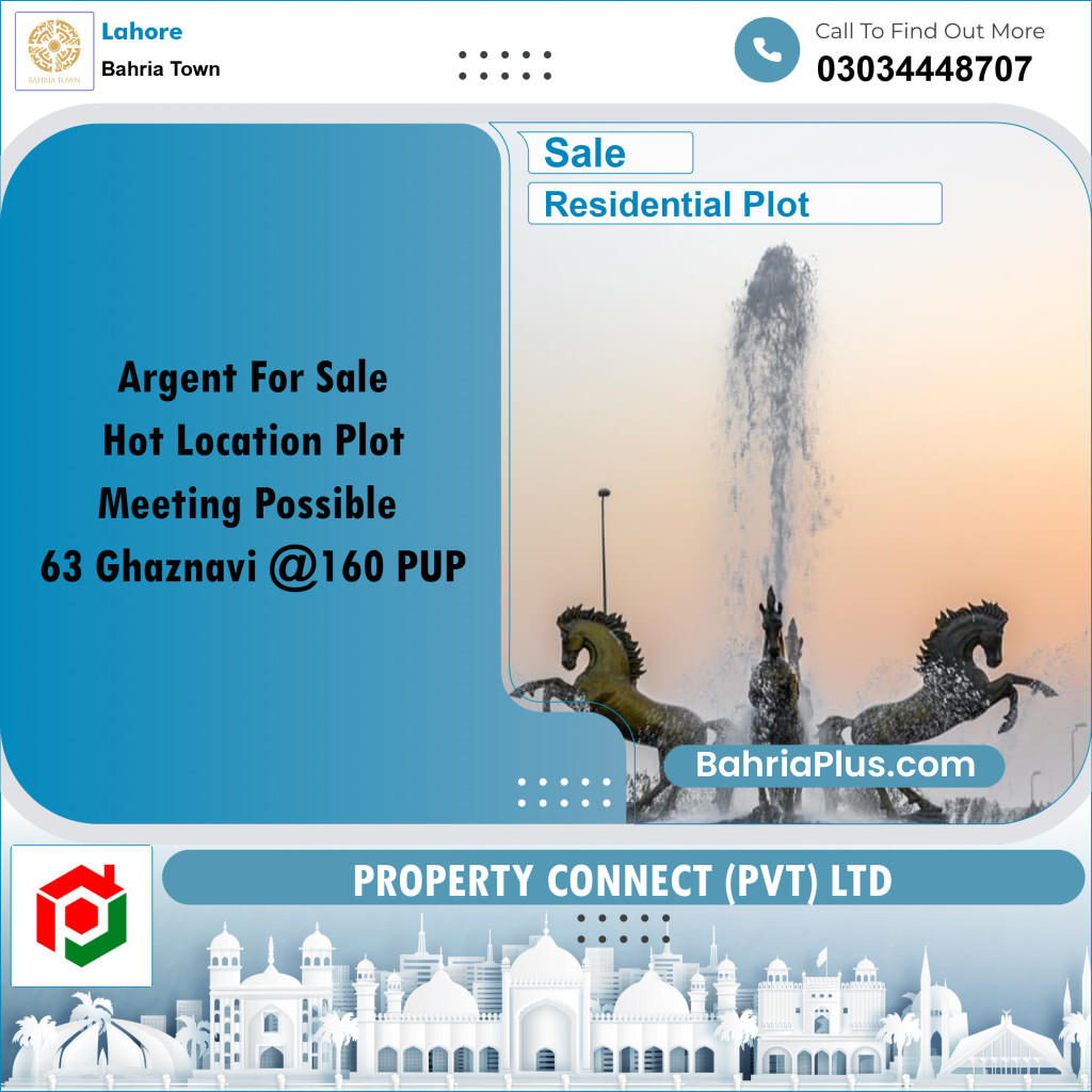 Residential Plot for Sale in Bahria Town, Lahore - (BP-219105)