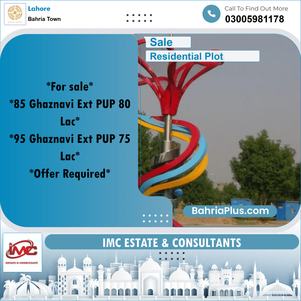 Residential Plot for Sale in Bahria Town, Lahore - (BP-219200)