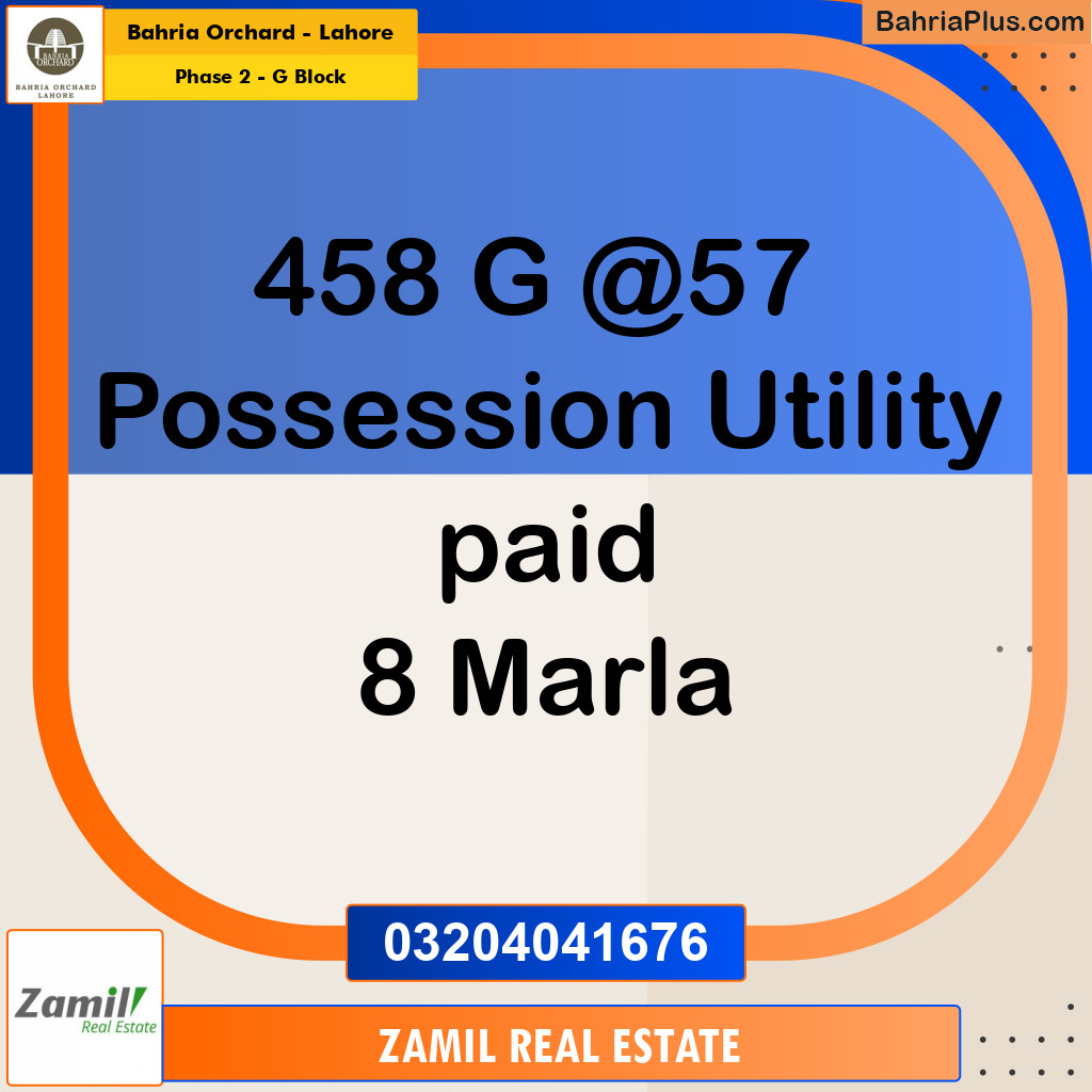 8 Marla Residential Plot for Sale in Phase 2 - G Block - Bahria Orchard, Lahore - (BP-219205)