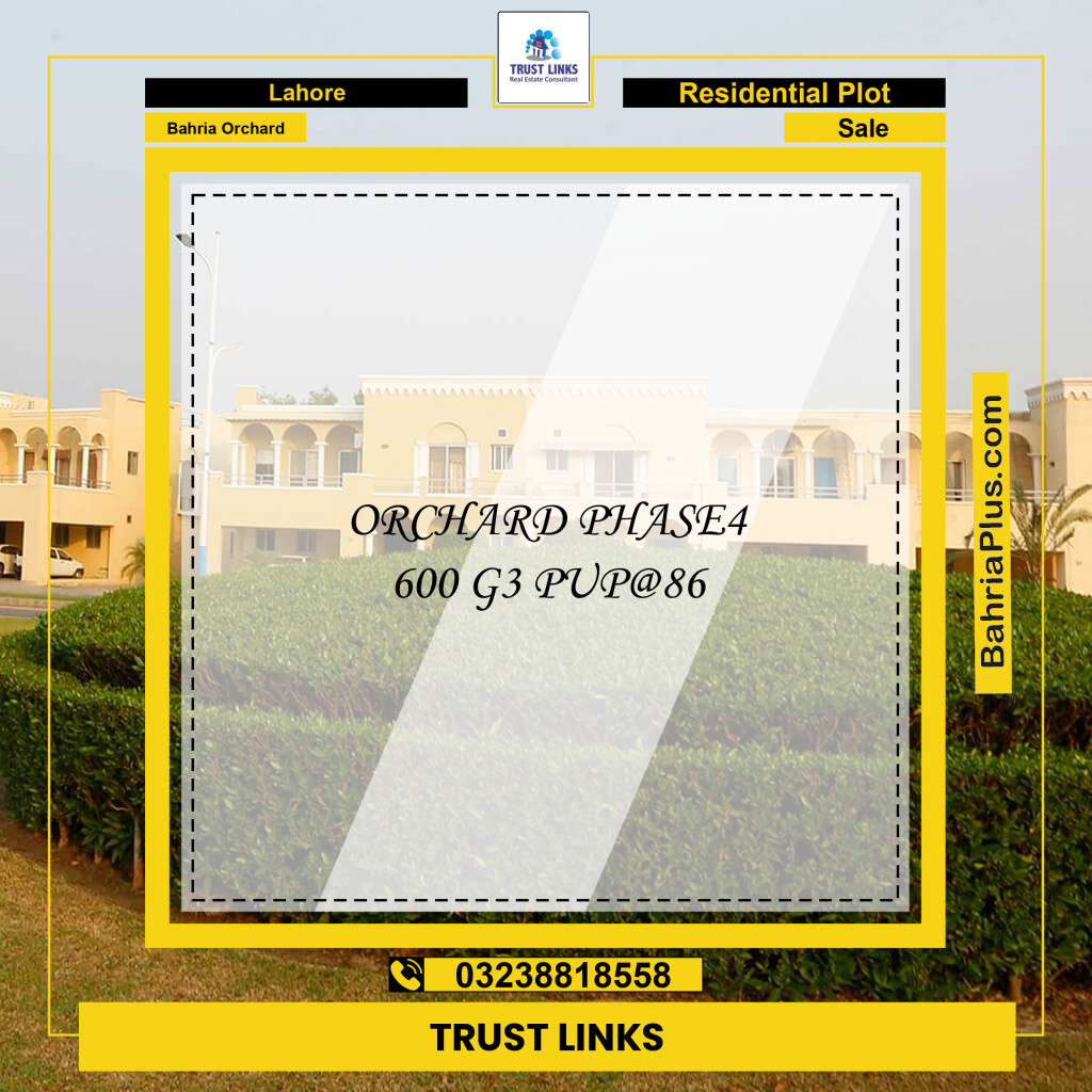 Residential Plot for Sale in Bahria Orchard, Lahore - (BP-219344)