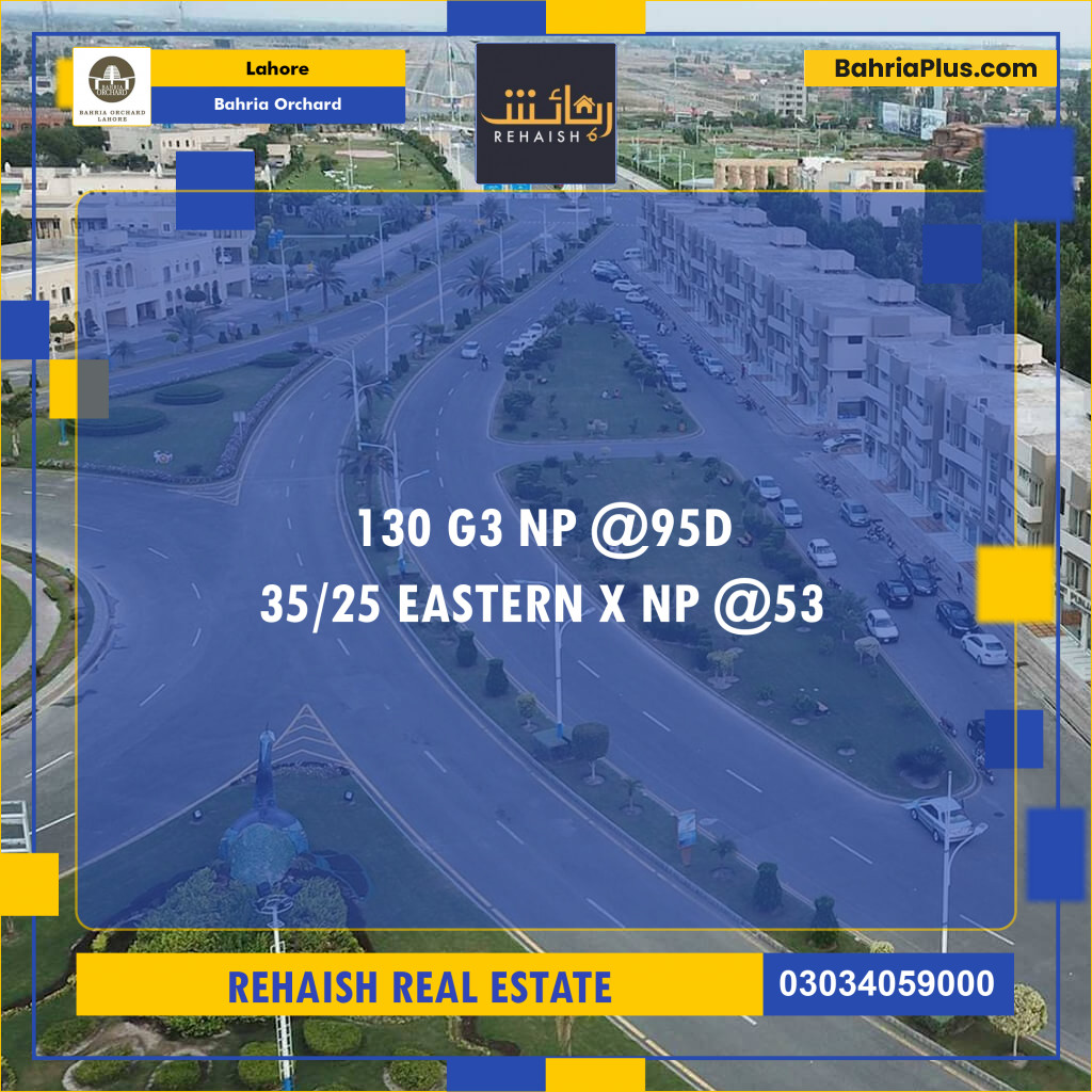 Residential Plot for Sale in Bahria Orchard, Lahore - (BP-219412)