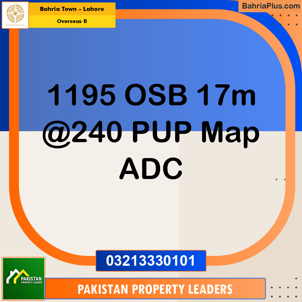 17 Marla Residential Plot for Sale in Overseas B - Bahria Town, Lahore - (BP-219436)