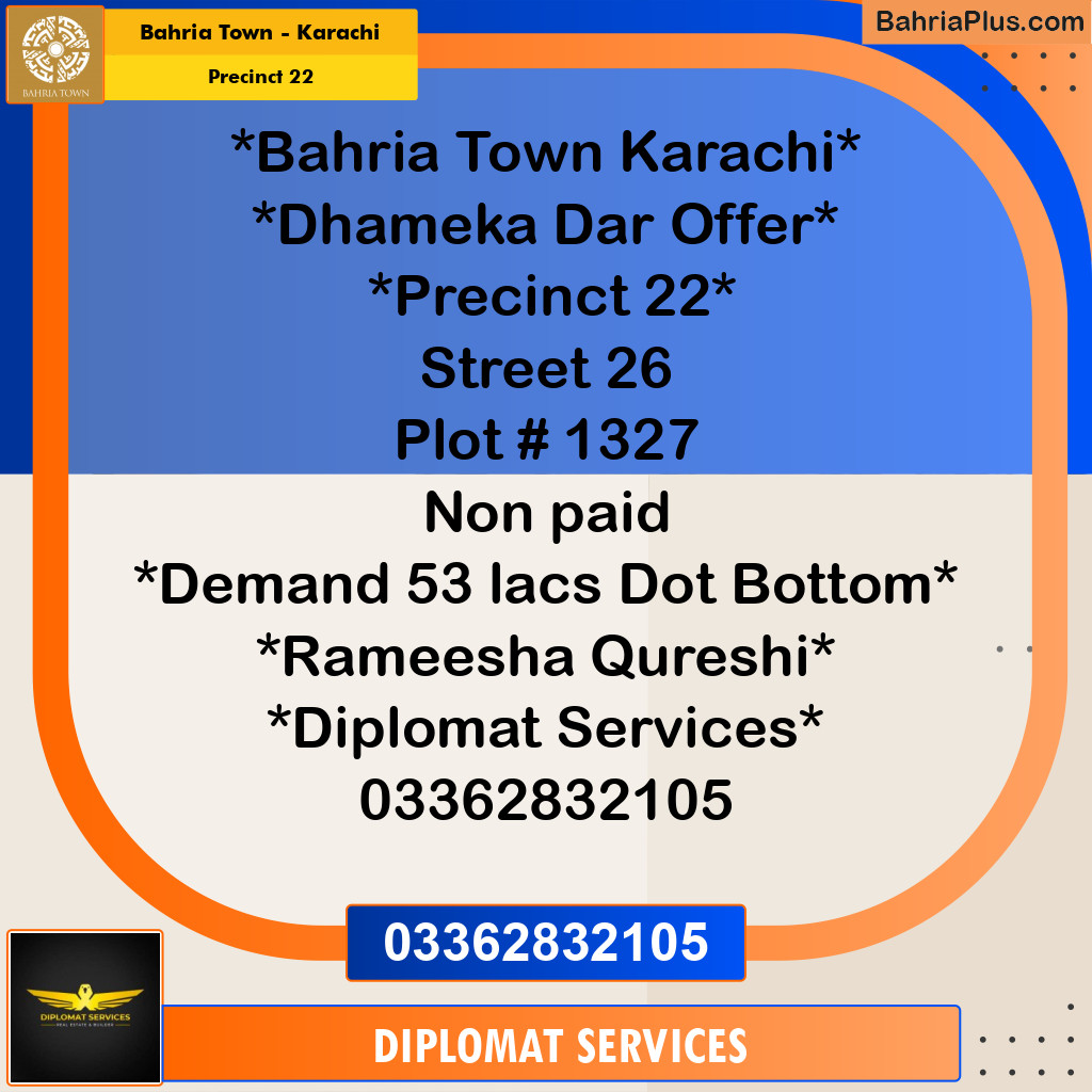 250 Sq. Yards Residential Plot for Sale in Precinct 22 -  Bahria Town, Karachi - (BP-219502)