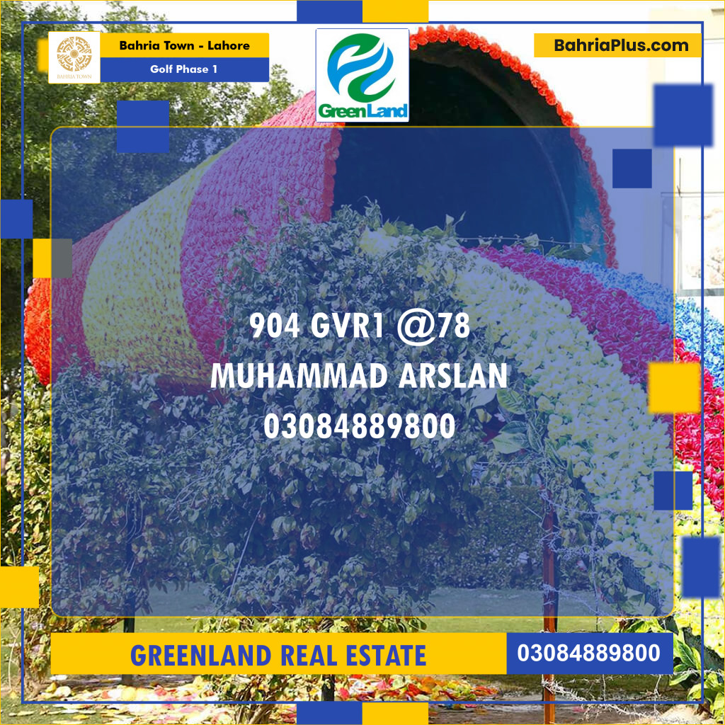 10 Marla Residential Plot for Sale in Golf Phase 1 -  Bahria Town, Lahore - (BP-219645)