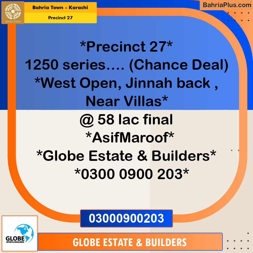 125 Sq. Yards Residential Plot for Sale in Precinct 27 -  Bahria Town, Karachi - (BP-219672)