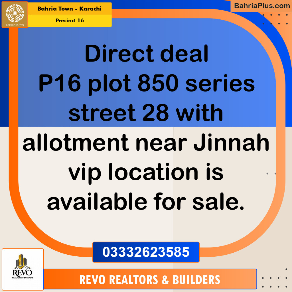 250 Sq. Yards Residential Plot for Sale in Precinct 16 - Bahria Town, Karachi - (BP-219711)