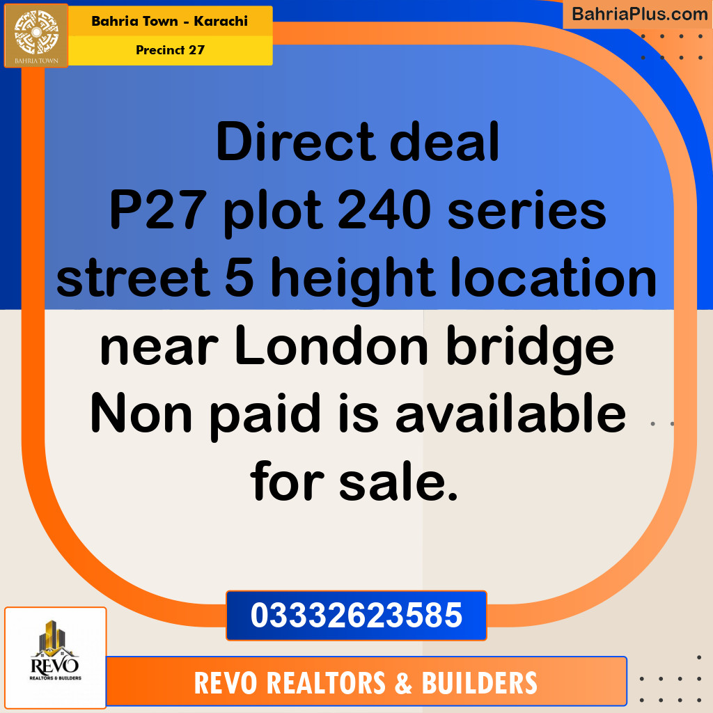 125 Sq. Yards Residential Plot for Sale in Precinct 27 - Bahria Town, Karachi - (BP-219714)
