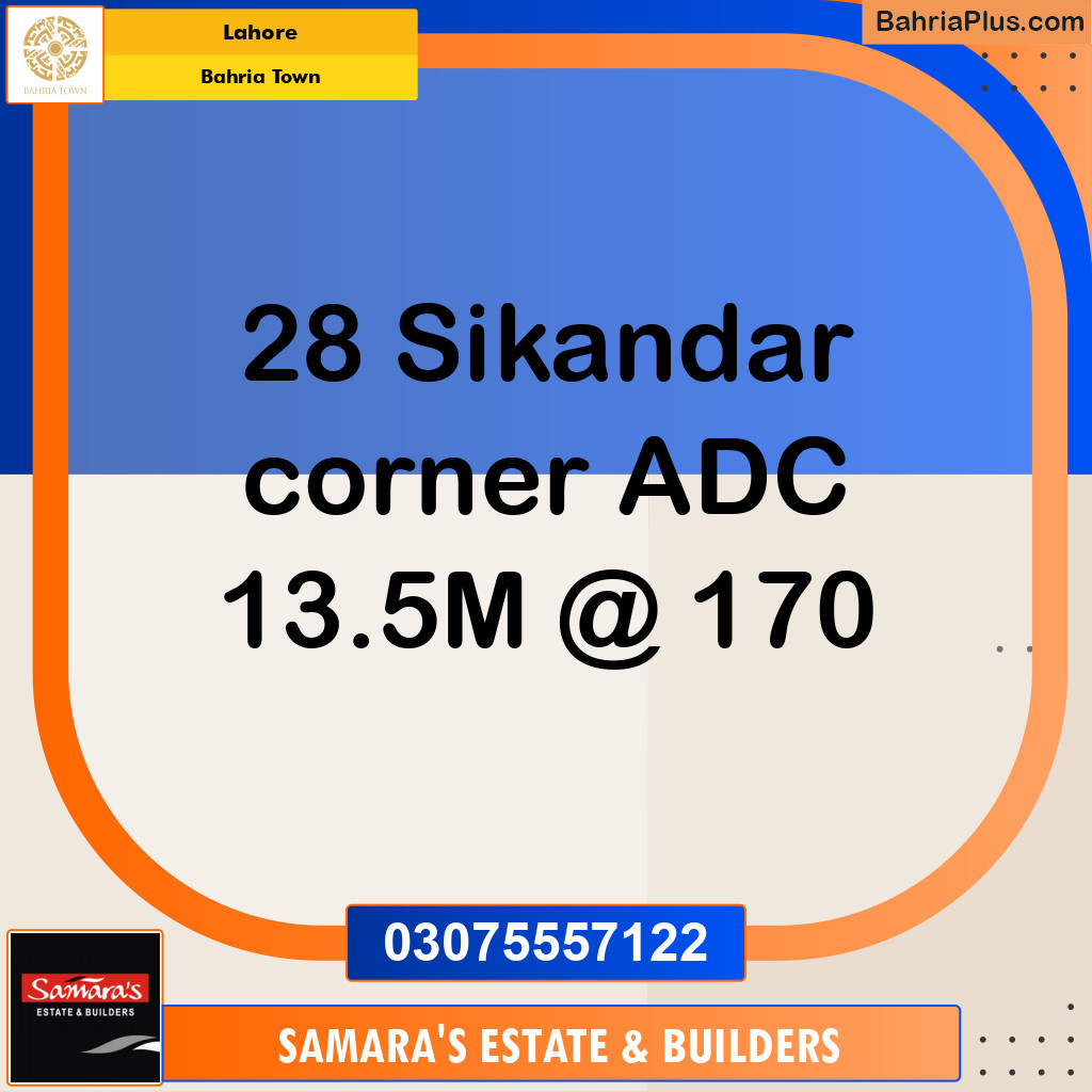 Residential Plot for Sale in Bahria Town, Lahore - (BP-219787)