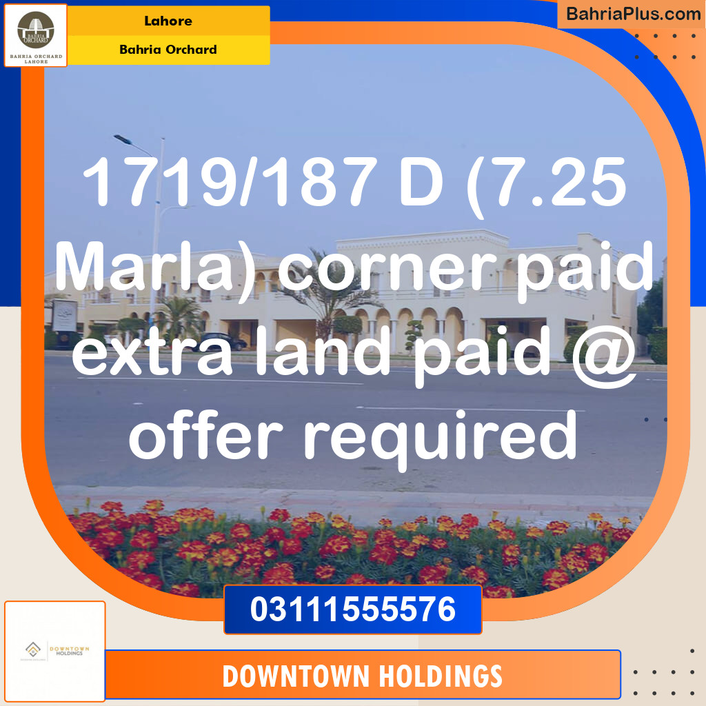 Residential Plot for Sale in Bahria Orchard, Lahore - (BP-219802)