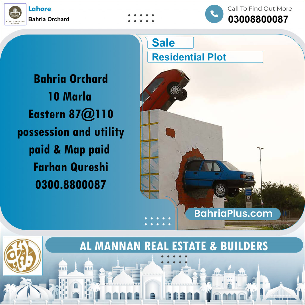 Residential Plot for Sale in Bahria Orchard, Lahore - (BP-219882)