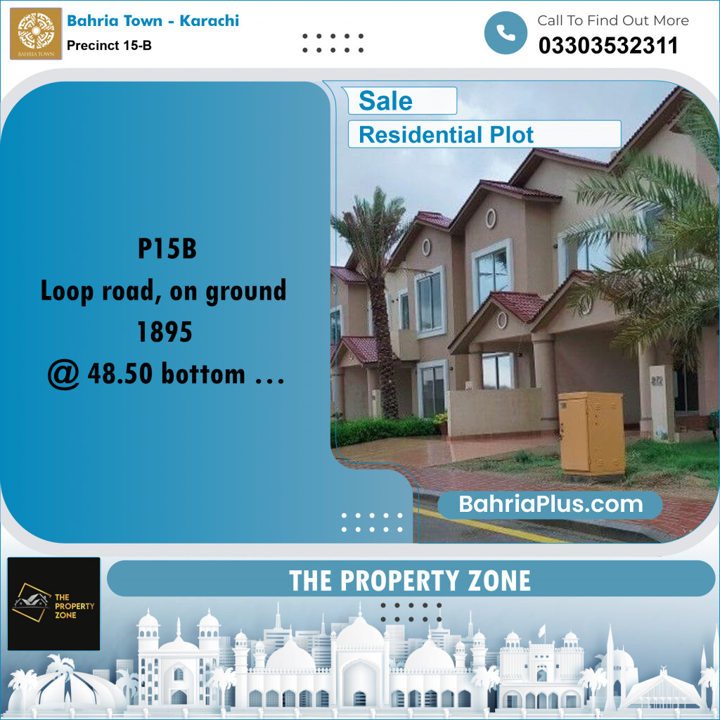 125 Sq. Yards Residential Plot for Sale in Precinct 15-B -  Bahria Town, Karachi - (BP-219916)