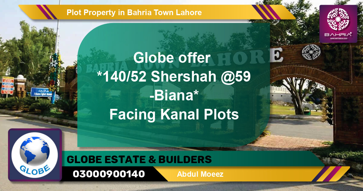 Residential Plot for Sale in Bahria Town, Lahore - (BP-21996)